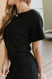 Evangeline Ribbed Wide Leg Jumpsuit | DROPSHIP