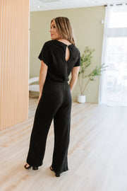 Evangeline Ribbed Wide Leg Jumpsuit | DROPSHIP