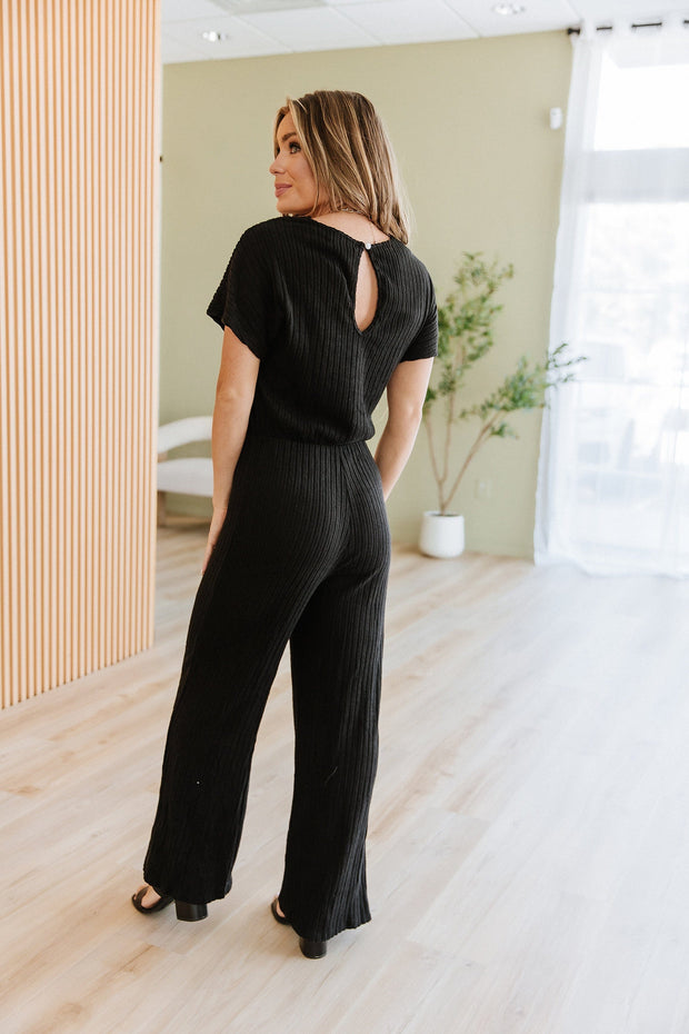Evangeline Ribbed Wide Leg Jumpsuit | DROPSHIP