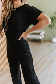 Evangeline Ribbed Wide Leg Jumpsuit | DROPSHIP