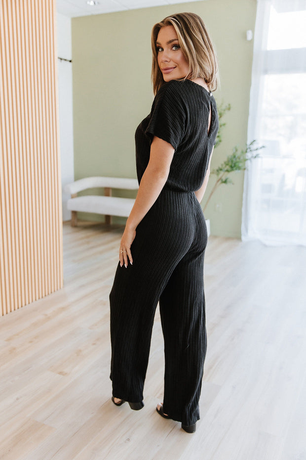 Evangeline Ribbed Wide Leg Jumpsuit | DROPSHIP