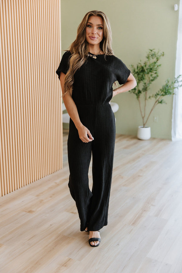 Evangeline Ribbed Wide Leg Jumpsuit | DROPSHIP