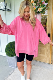 Everett V-Neck 3/4 Sleeve Tunic | S-XL