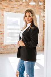 Everton Ruched Sleeve Blazer