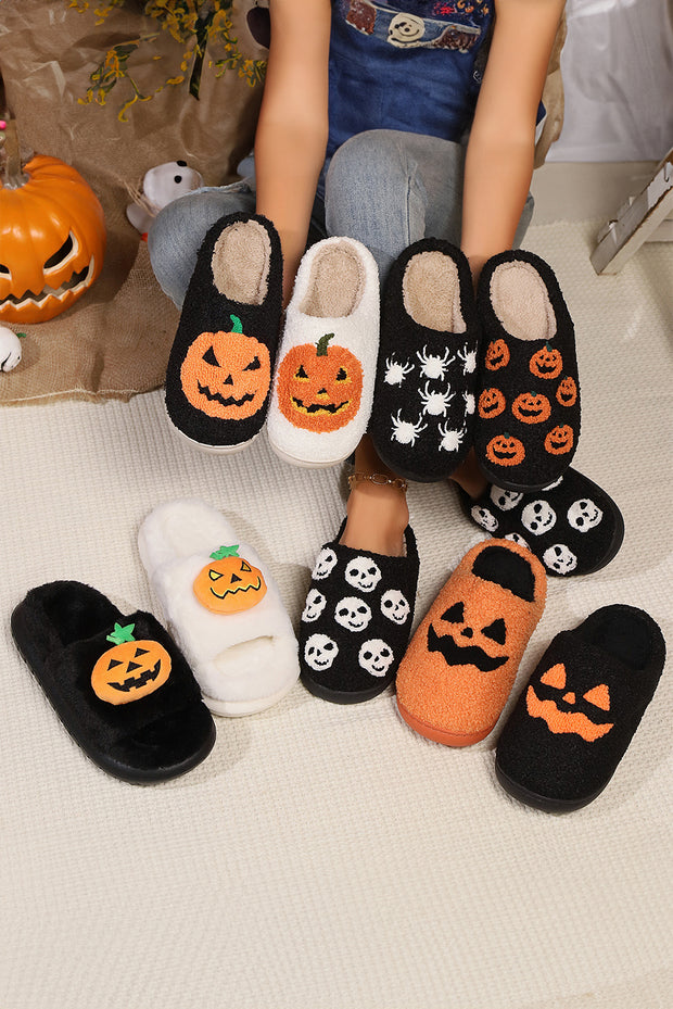 Pumpkin Plush Slippers