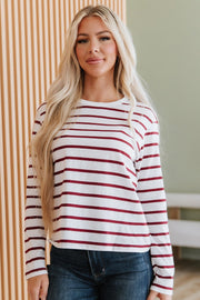 Fable Long Sleeve Striped Top