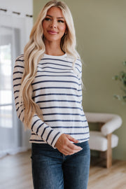 Fable Long Sleeve Striped Top