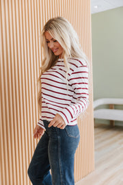 Fable Long Sleeve Striped Top