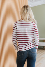 Fable Long Sleeve Striped Top