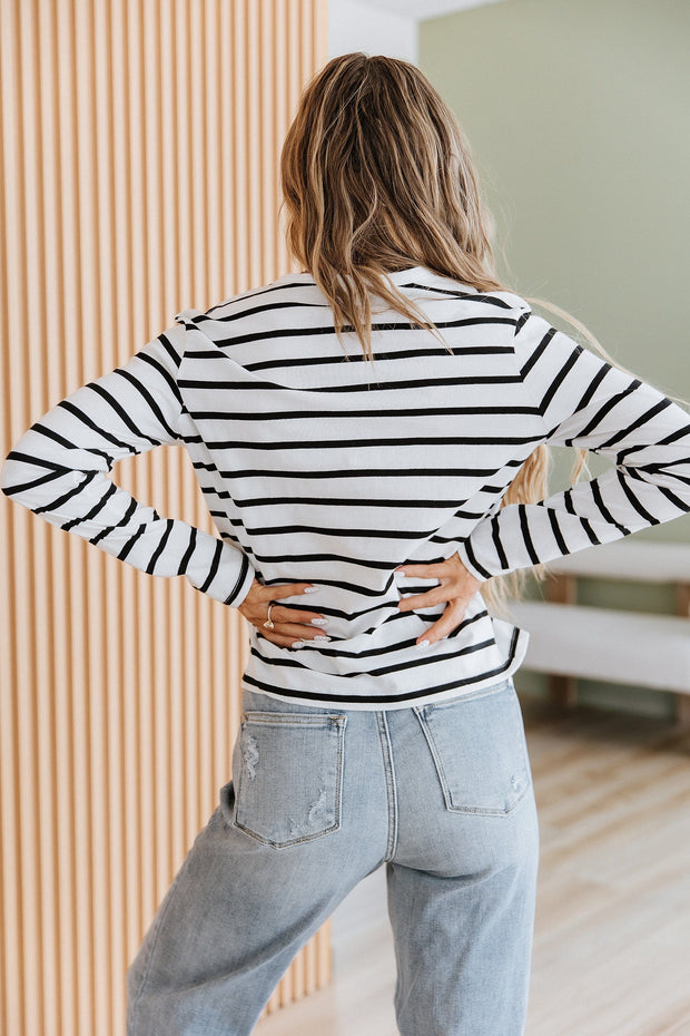 Fable Long Sleeve Striped Top