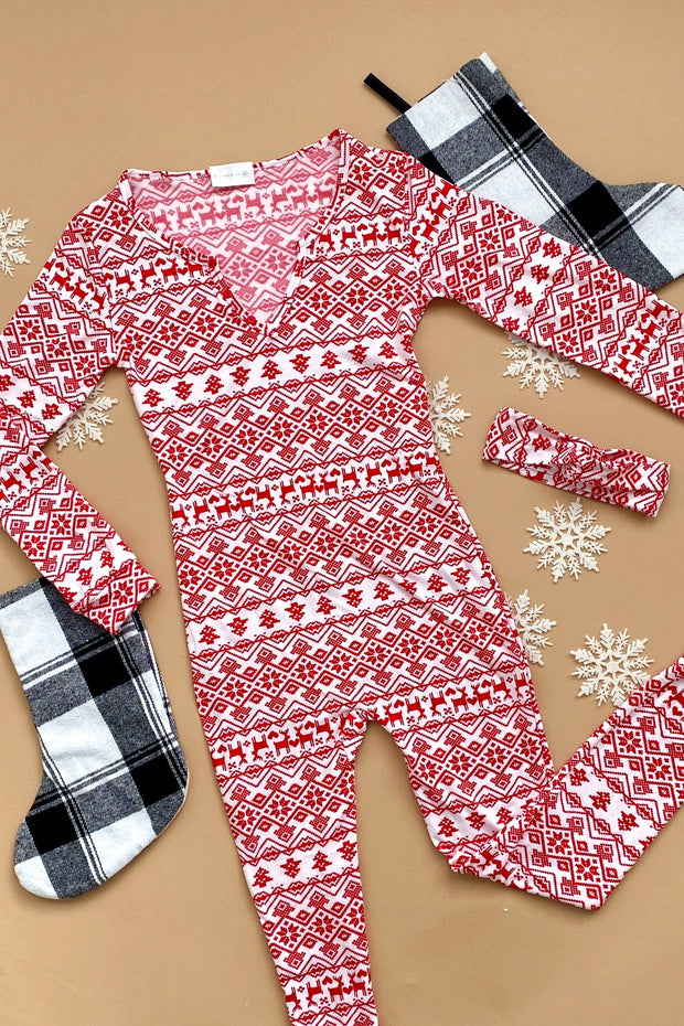 SALE - Fair Isle Christmas Pajama | Size XL