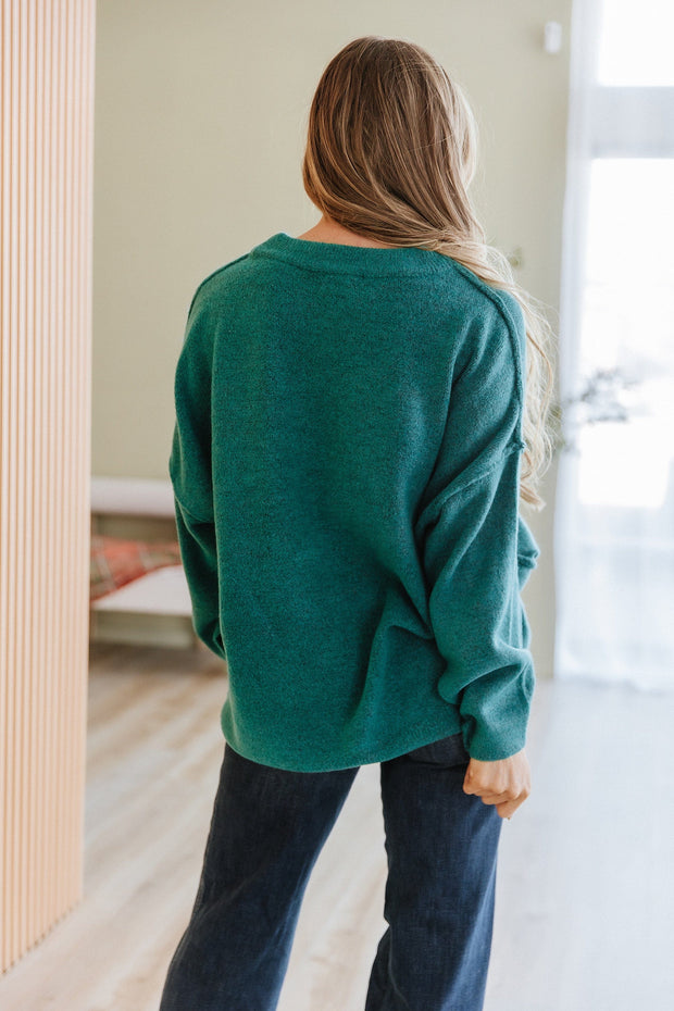 Ferra Oversized Raw Seam Sweater