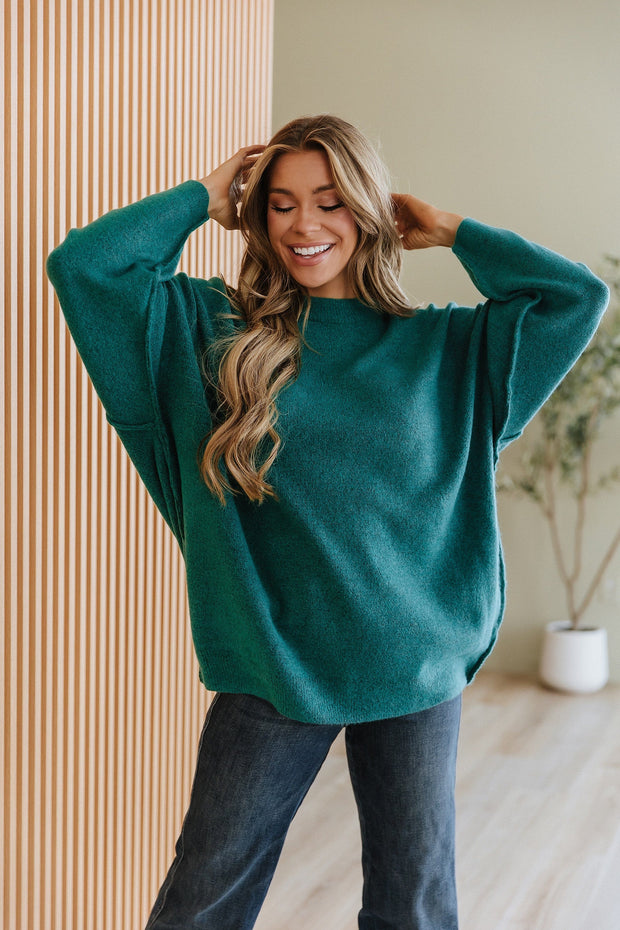 Ferra Oversized Raw Seam Sweater