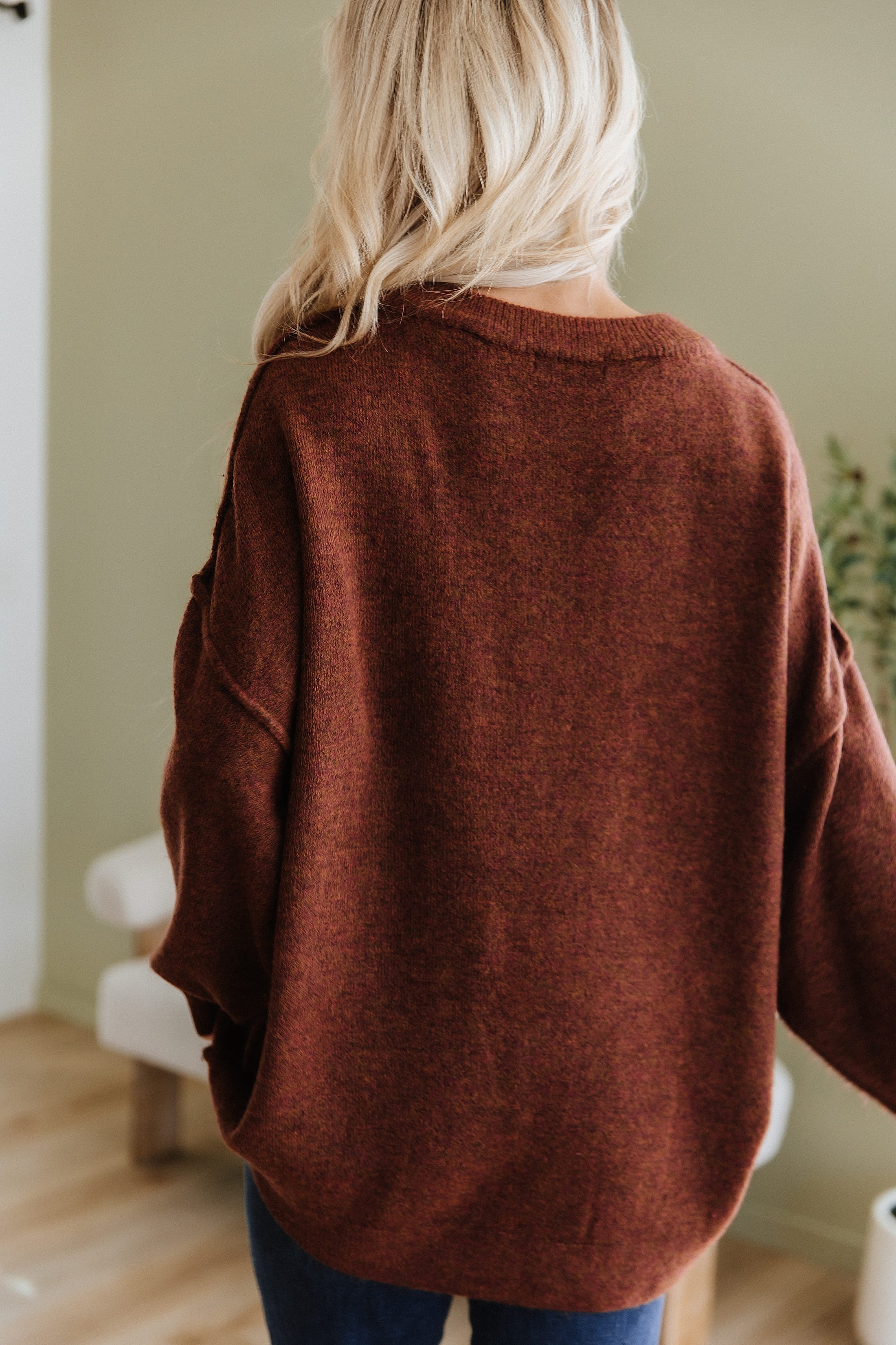 Ferra Oversized Raw Seam Sweater