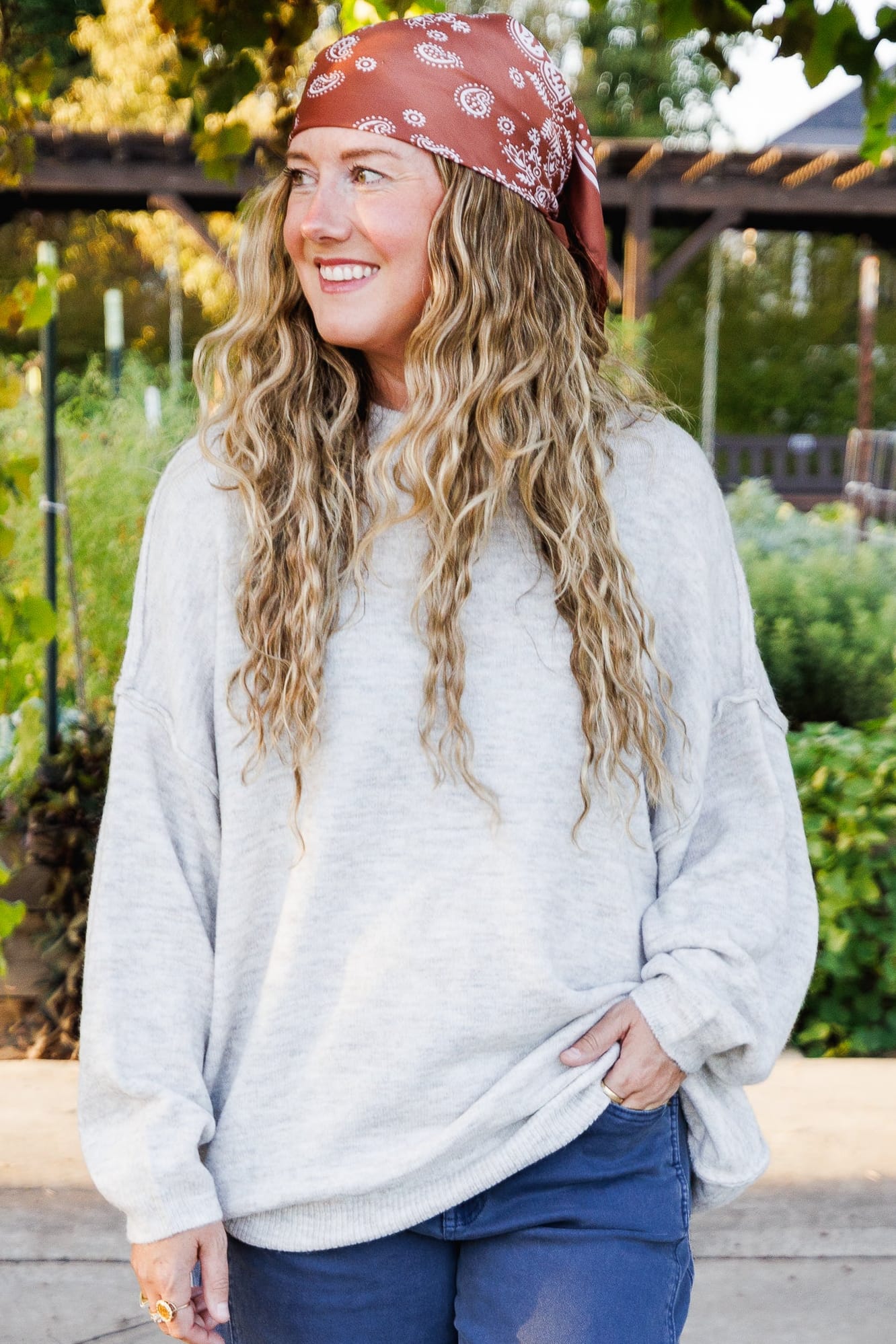 Ferra Oversized Raw Seam Sweater