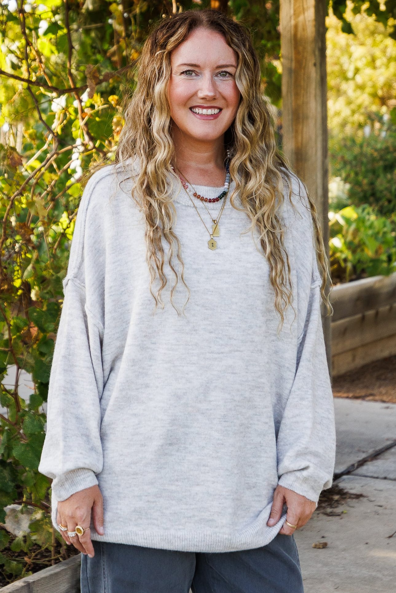 Ferra Oversized Raw Seam Sweater