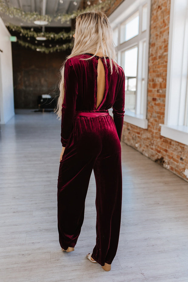 Finn Velvet Wide Leg Jumpsuit | S-XL