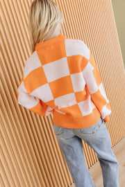 Fiora Checkered Collared Sweater | DROPSHIP