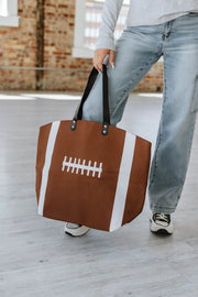 Football Canvas Tote Bag