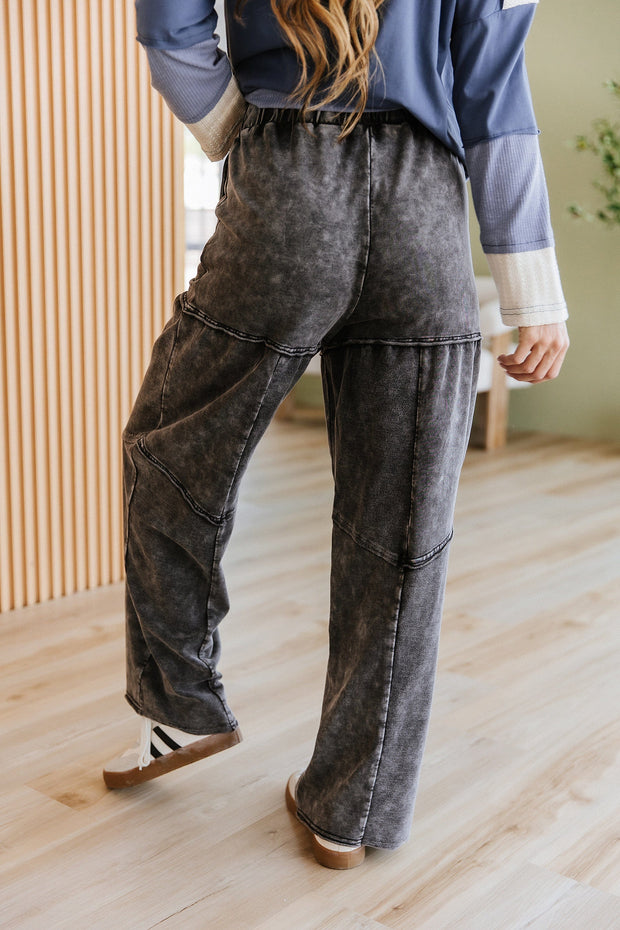 Francesca Mineral Washed Wide Leg Pants