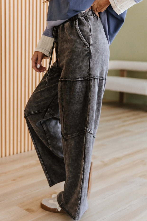 Francesca Mineral Washed Wide Leg Pants