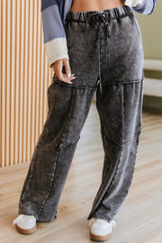 Francesca Mineral Washed Wide Leg Pants