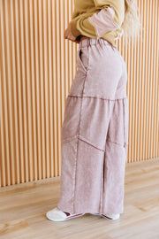 Francesca Mineral Washed Wide Leg Pants