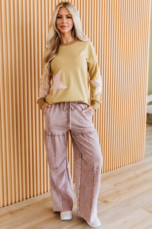 Francesca Mineral Washed Wide Leg Pants