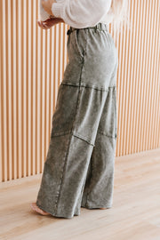 Francesca Mineral Washed Wide Leg Pants