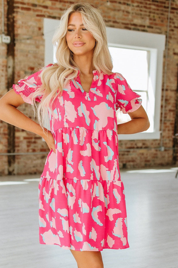 SALE - Francesco Smocked Sleeve Mini Dress