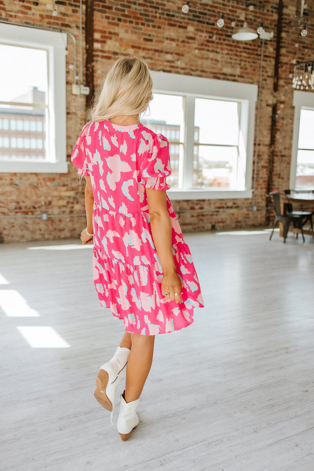 SALE - Francesco Smocked Sleeve Mini Dress