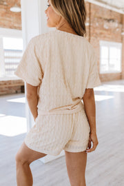 Frill Textured Tee and Shorts Set | S-XL | PRE ORDER