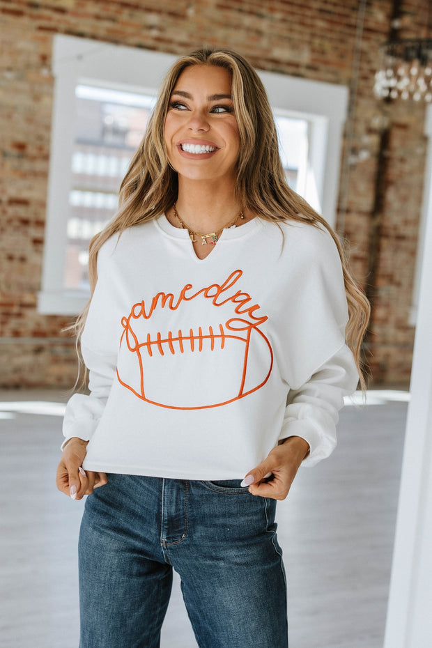 Game Day Cropped Sweatshirt | S-XL