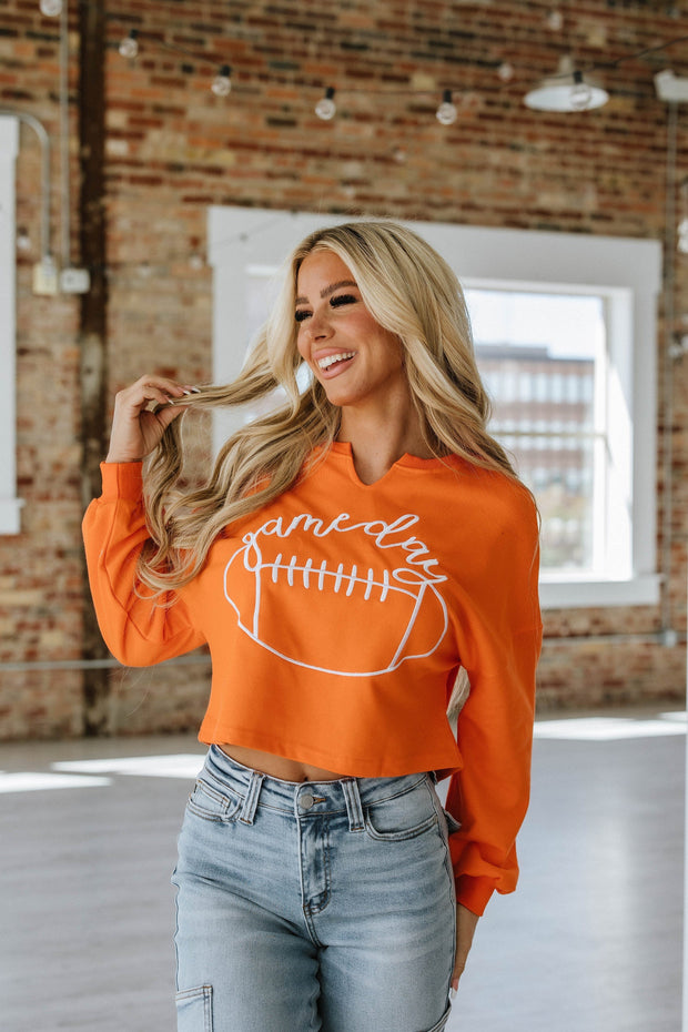 Game Day Cropped Sweatshirt | S-XL