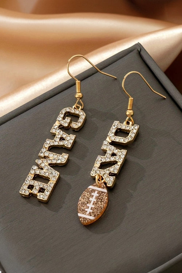 Game Day Rhinestone Dangle Earrings