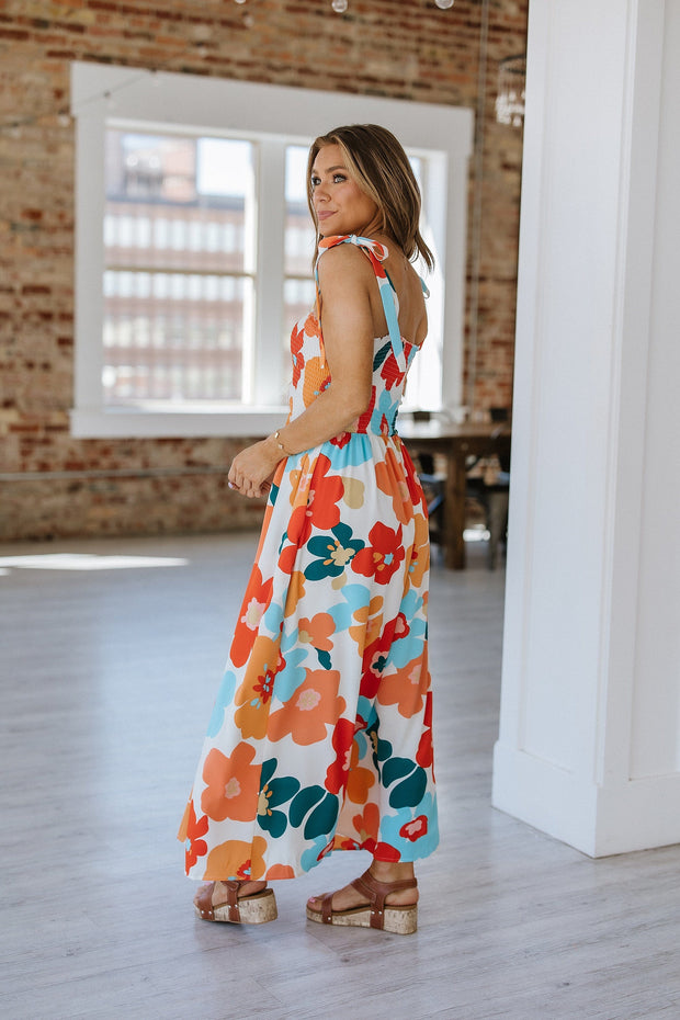 Genny Floral Print Maxi Dress | S-XL