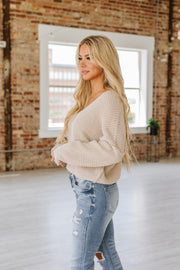 Giada Waffle Knit V-Neck Sweater | S-XL | PRE ORDER