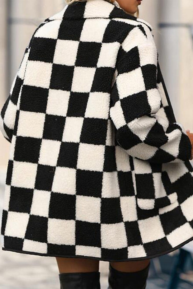 Gina Checkered Fleece Jacket