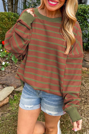 Ginny Striped Drop Shoulder Sweater | PRE ORDER