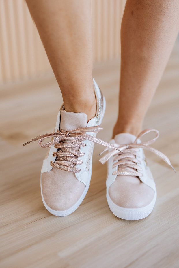 Glitter Star Patchwork Sneakers