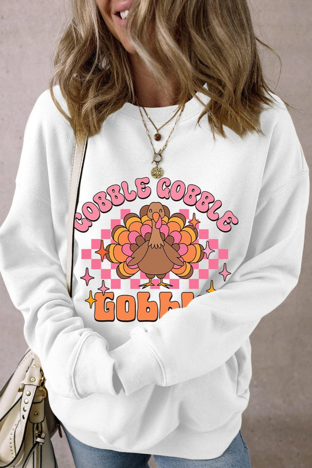 Gobble Turkey Thanksgiving Graphic Sweatshirt | S-XL | PRE ORDER