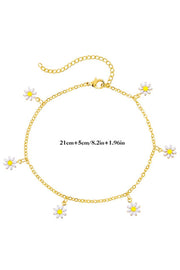 Gold Daisy Chain Anklet