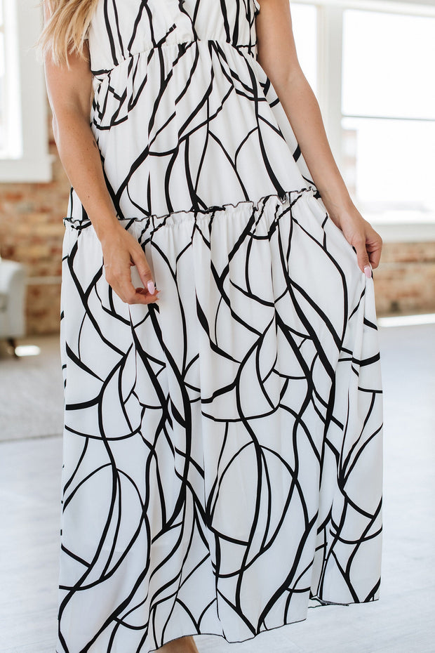 Hadleigh Abstract Print Maxi Dress S-XL