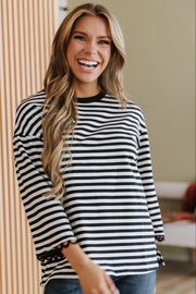 Halle Striped Bell Sleeve Top | DROPSHIP