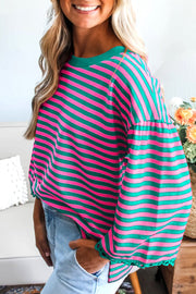 Halle Striped Bell Sleeve Top | DROPSHIP