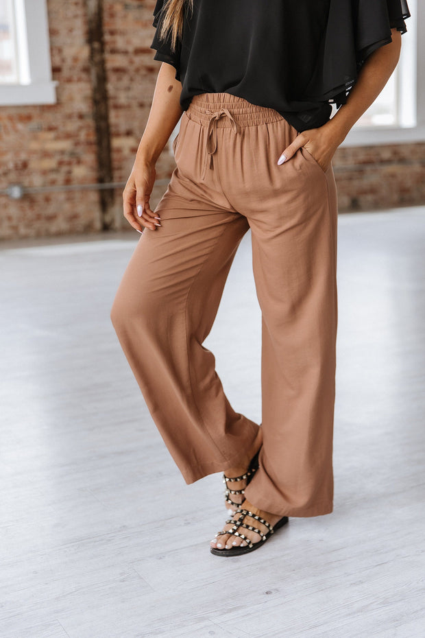 Heidi Drawstring Wide Leg Pant | S-XL | PRE ORDER