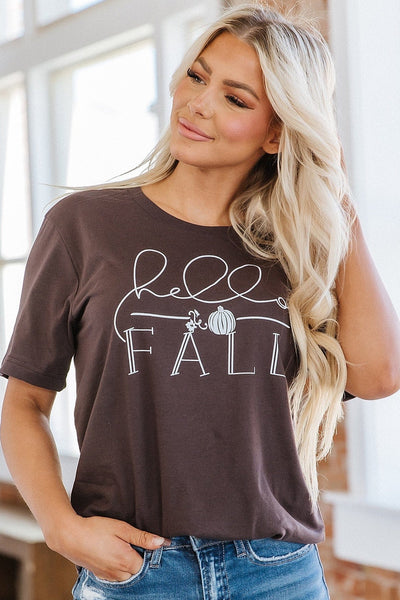 SALE - Hello Fall Script Graphic Tee