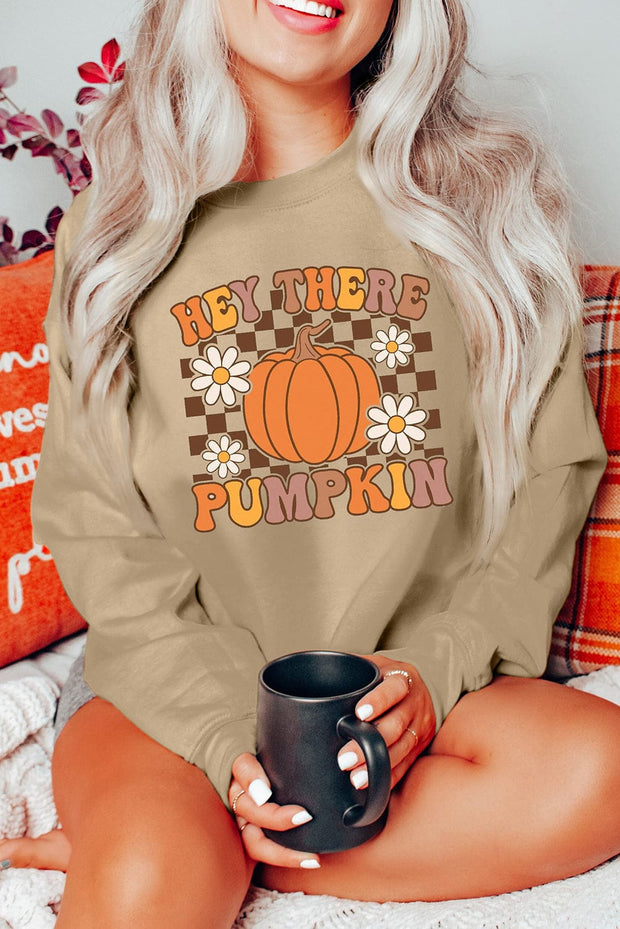 Hey There Pumpkin Graphic Sweatshirt | S-2XL