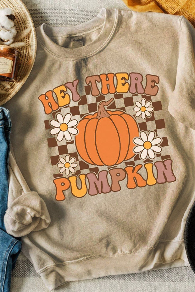 Hey There Pumpkin Graphic Sweatshirt | S-2XL