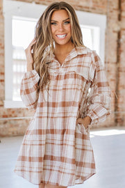 Higley Plaid Babydoll Mini Dress | S-XL | PRE ORDER